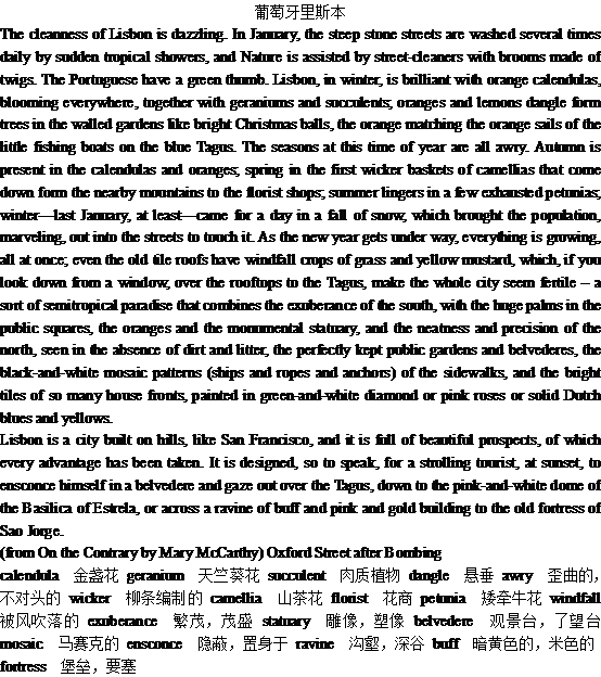 關(guān)于葡萄牙里斯本