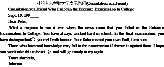 關(guān)于朋友沒考上大學(xué)表示的關(guān)心問候