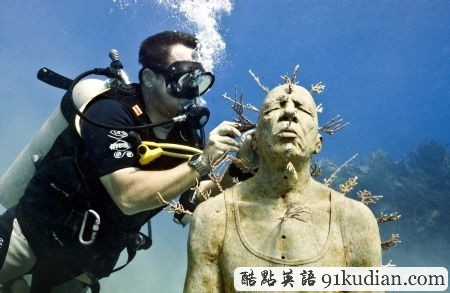 趣圖妙語(yǔ):墨西哥坎昆的水下博物館