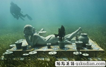 趣圖妙語(yǔ):墨西哥坎昆的水下博物館