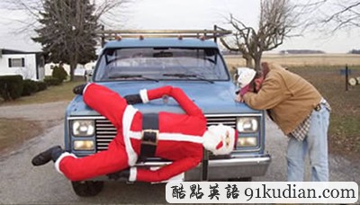 趣圖妙語:讓人啼笑皆非的圣誕裝飾