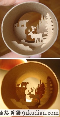 趣圖妙語(yǔ):手紙筒里的奇妙小天地