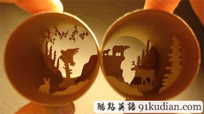 趣圖妙語(yǔ):手紙筒里的奇妙小天地