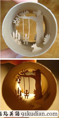 趣圖妙語:手紙筒里的奇妙小天地