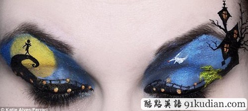 眼皮的繽紛藝術(shù)看化妝大師眼影杰作