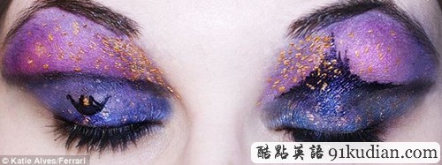 眼皮的繽紛藝術(shù)看化妝大師眼影杰作