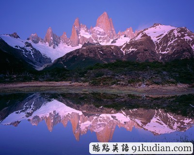 環(huán)球之旅:華麗的山脈倒影圖片欣賞