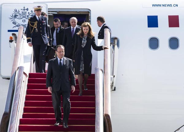 French president starts China visit